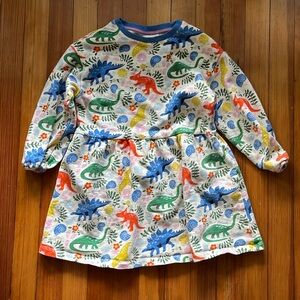 Mini Boden Sweat Dress Dinosaur print size 8-9Y